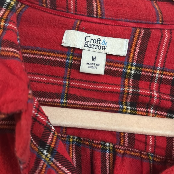 Croft and barrow women’s medium flannel - Picture 2 of 5